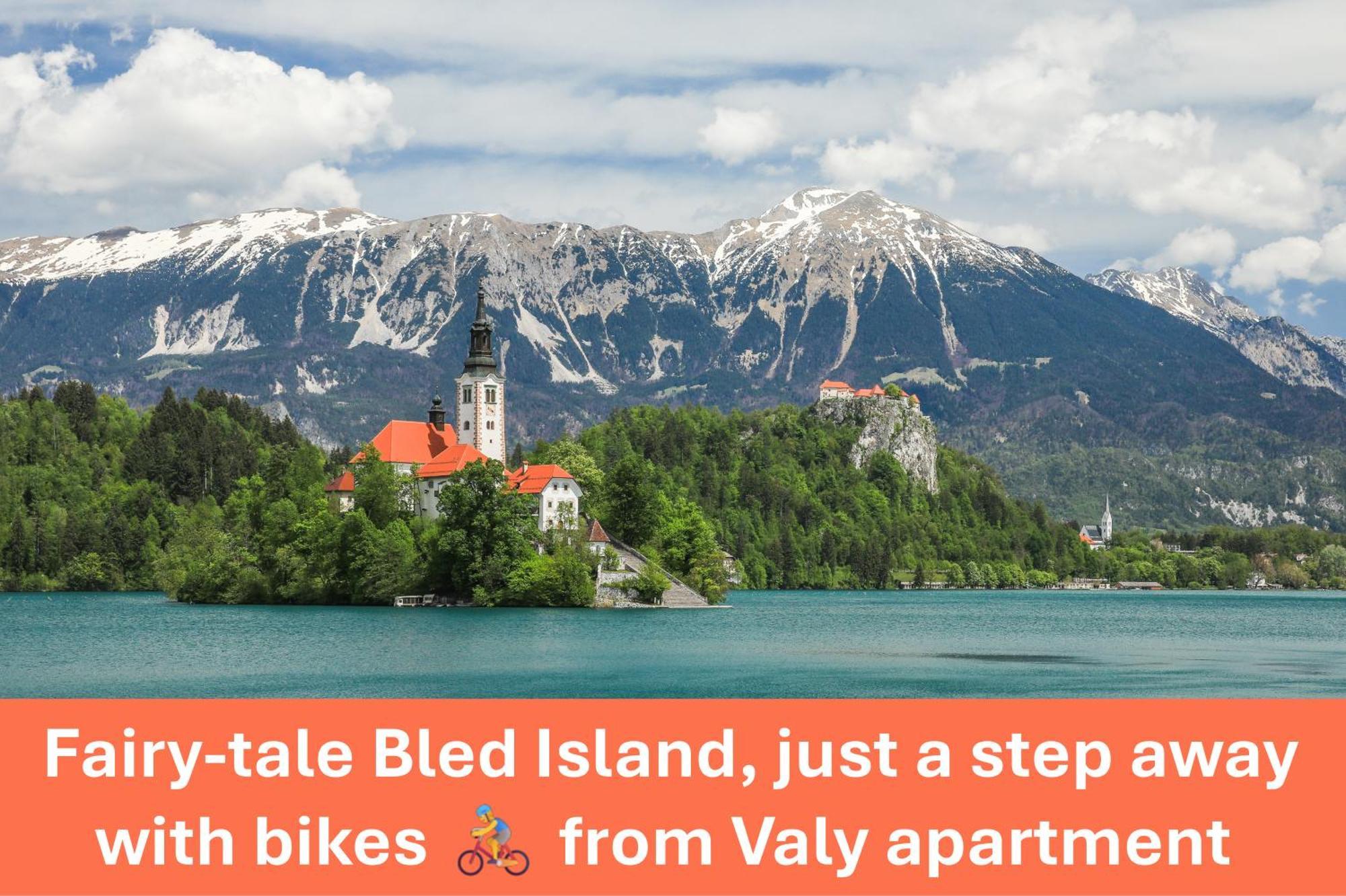 Apartment Valy - Free Bikes, Relaxing Terrace & Near Bled Dış mekan fotoğraf