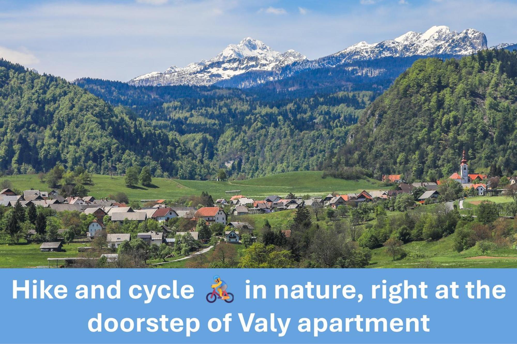 Apartment Valy - Free Bikes, Relaxing Terrace & Near Bled Dış mekan fotoğraf